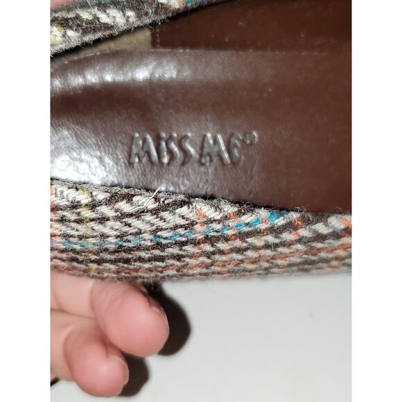 Miss Me Razzle Women's Shoes Cone Heel Tapestry Faux Leather Career Evening 6 - Picture 10 of 12